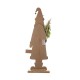 Glitzhome 36"H Lighted Wooden Santa Porch Decor