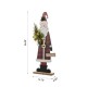 Glitzhome 36"H Lighted Wooden Santa Porch Decor