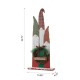 Glitzhome 34.75"H Wooden Gnome Family Porch Decor