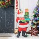 Glitzhome 36"H Wooden Santa Gifts Porch Decor