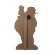 Glitzhome 36"H Wooden Santa Gifts Porch Decor