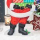 Glitzhome 36"H Wooden Santa Gifts Porch Decor