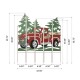 Glitzhome 40"H Metal Truck Farm Combo Yard Stake