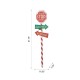 Glitzhome 41.75"H Lighted Wooden "Santa Stop Here" Yard Stake