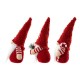 Glitzhome Set of 3 Fabric JOY Christmas Gnome Decor