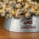 Glitzhome 40.5"D Christmas Galvanized Metal Truck Tree Collar