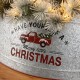 Glitzhome 40.5"D Christmas Galvanized Metal Truck Tree Collar