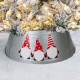 Glitzhome 26"D Christmas Galvanized Metal Gnomes Tree Collar