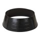 Glitzhome 40.5"D Christmas Black Hammered Metal Tree Collar