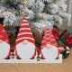 Glitzhome 30"L Christmas Gnomes Metal Tree Collar Or Hanging Decor