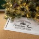 Glitzhome 32"L White Trapezoid "Farm Fresh" Christmas Tree Collar