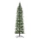 Glitzhome 9ft Pre-Lit Pencil Green Pine Artificial Christmas Tree with 480 Warm White Lights