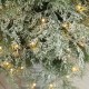 Glitzhome 5ft Pre-Lit Pine Artificial Christmas Porch Tree with 180 Warm White Lights and Pinecones