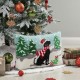 Glitzhome 18"L x 12"H Hooked Christmas Dog Pillow
