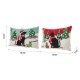 Glitzhome Set of 2 18"L Hooked Christmas Cat & Dog Pillow