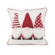 Glitzhome 18" X 18" 3D Heavy Knitted Gnome Pillow