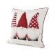 Glitzhome 18" X 18" 3D Heavy Knitted Gnome Pillow