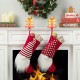 Glitzhome 6.75"H Marquee LED Metal Gingerbread House Christmas Stocking Holder