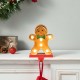 Glitzhome 7.25"H Marquee LED Gingerbread Man Christmas Stocking Holder