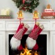 Glitzhome 7.25"H Marquee LED Gingerbread Man Christmas Stocking Holder