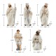 Glitzhome 12pcs Ivory Resin Nativity Scene Figurine Set