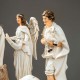 Glitzhome 12pcs Ivory Resin Nativity Scene Figurine Set