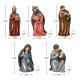 Glitzhome 11pcs Multi-Colored Resin Nativity Scene Figurine Set