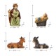 Glitzhome 11pcs Multi-Colored Resin Nativity Scene Figurine Set