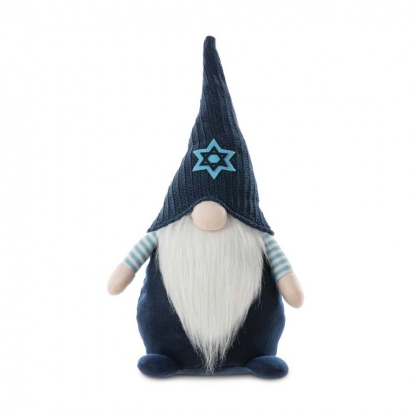 Glitzhome 25.5"H Fabric Hanukkah Gnome Standing Decor