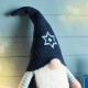 Glitzhome 25.5"H Fabric Hanukkah Gnome Standing Decor