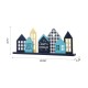 Glitzhome 20"L Wooden Hanukkah House Table Decor