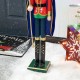 Glitzhome 36"H Wooden Christmas King Nutcracker