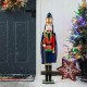 Glitzhome 36"H Wooden Christmas King Nutcracker