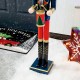 Glitzhome 36"H Wooden Christmas Drummer Nutcracker