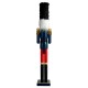 Glitzhome 36"H Wooden Christmas Drummer Nutcracker