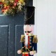 Glitzhome 36"H Wooden Christmas Drummer Nutcracker