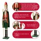 Glitzhome 42"H Wooden Christmas King Nutcracker