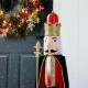 Glitzhome 42"H Wooden Christmas King Nutcracker