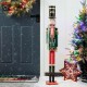 Glitzhome 42"H Wooden Christmas Soldier Nutcracker