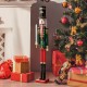 Glitzhome 42"H Wooden Christmas Soldier Nutcracker