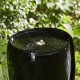 Glitzhome 29.25"H Oversized Black Outdoor Ceramic Pot Fountain with Pump and LED Light