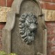 Glitzhome 31.75"H European Style 3-Tier Oversized Faux Granite Lion Head Polyresin Outdoor Fountain with Pump and LED Light