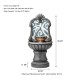 Glitzhome 35.25"H European Style Faux Mosaic 3-Tier Pedestal Polyresin Outdoor Fountain with Pump and LED Light