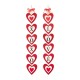 Glitzhome 30"H Set of 2 Valentine's Wooden Heart Door Hanger