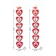 Glitzhome 30"H Set of 2 Valentine's Wooden Heart Door Hanger