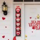 Glitzhome 30"H Set of 2 Valentine's Wooden Heart Door Hanger