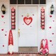 Glitzhome 13.5"L Valentine's Wooden Heart Door Hanger