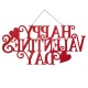 Glitzhome 24"L Metal "HAPPY VALENTINE'S  DAY" Wall Decor