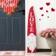 Glitzhome 42"H Valentine's Wooden Gnome Porch Sign Decor