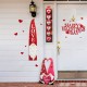 Glitzhome 42"H Valentine's Wooden Gnome Porch Sign Decor